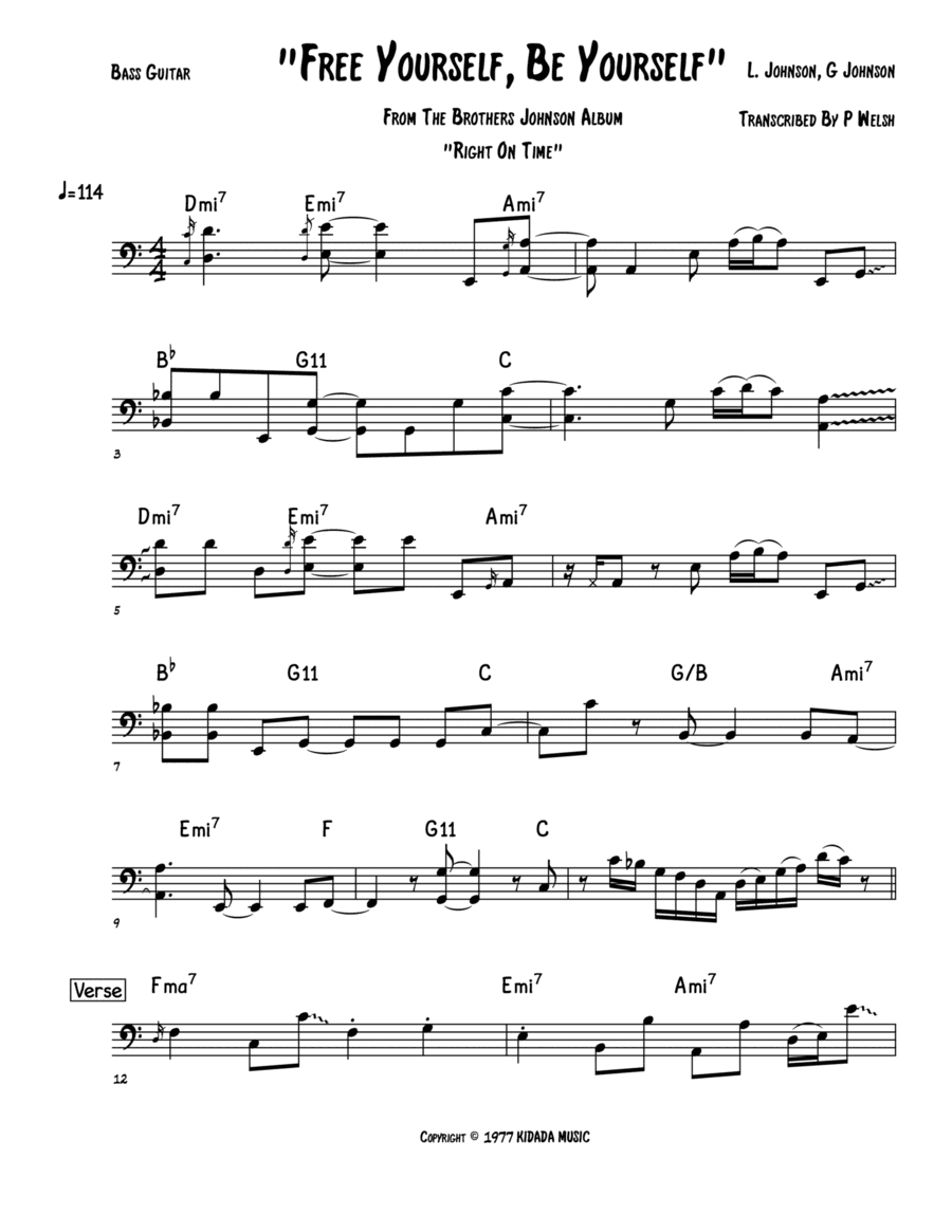 Free Yourself, Be Yourself (arr. Accubass)