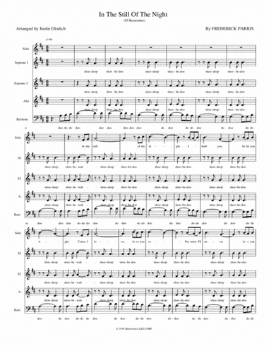 In The Still Of The Night (arr. Justin Glodich)