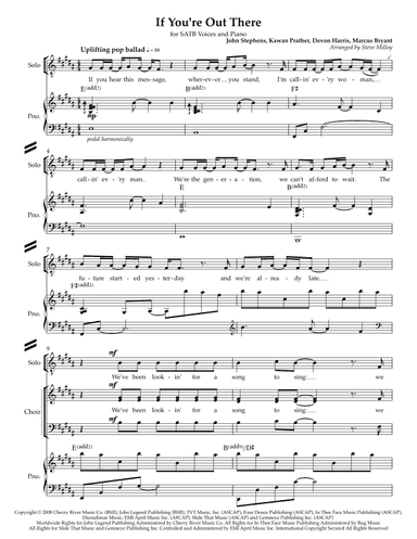 If You're Out There (arr. Steve Milloy)