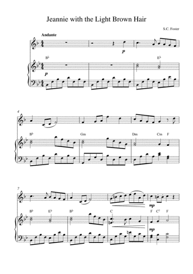 Jeannie with the Light Brown Hair (arr. Kaiserin Rebecca)