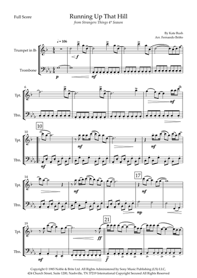 Running Up That Hill (arr. Fernando Britto)