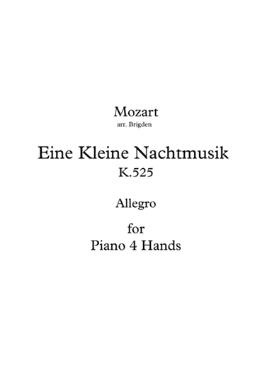 Eine Kleine Nachtmusik (Allegro) (arr. K. Brigden)