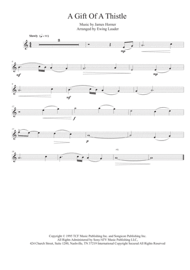 A Gift Of A Thistle (arr. Ewing Lauder)