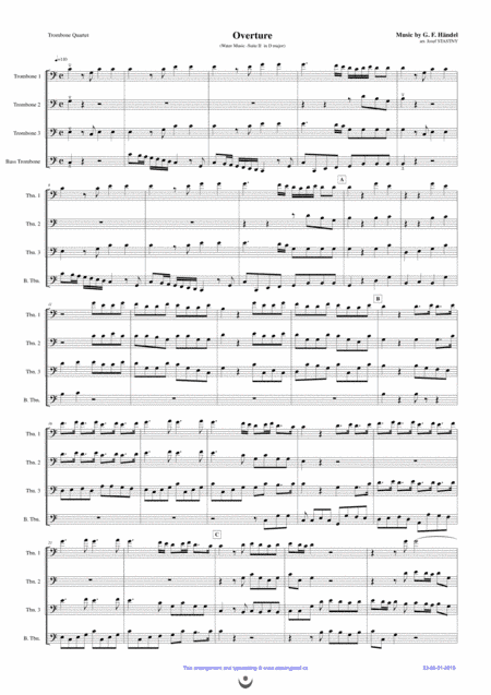 Overture (Water Music) (arr. Josef STASTNY)