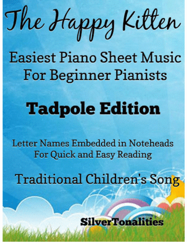 Happy Kitten Easiest Piano Sheet Music for Beginner Pianists 2nd Edition (arr. SilverTonalities)