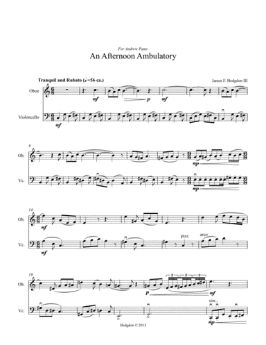 An Afternoon Ambulatory