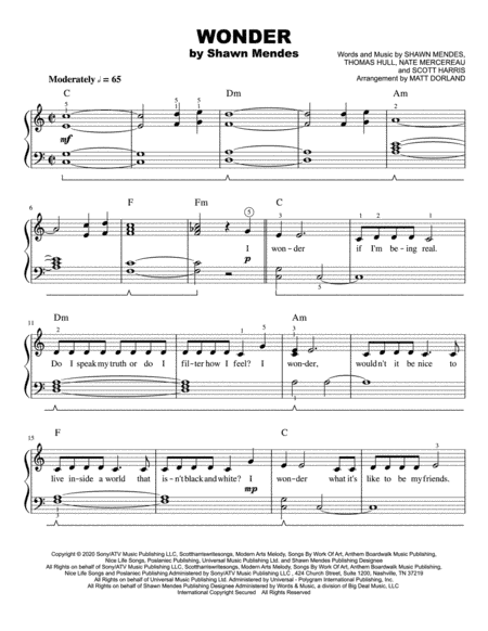 Wonder (arr. Matt Dorland)