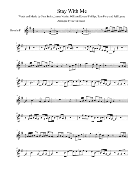 Stay With Me (arr. Kevin Busse)