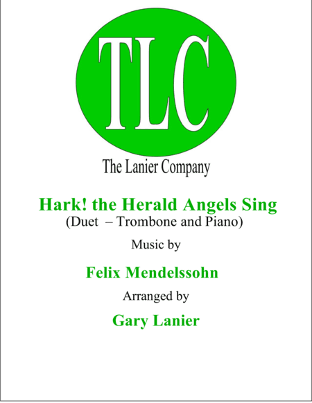 HARK! THE HERALD ANGELS SING (Duet – Trombone and Piano/Score and Parts) (arr. Gary Lanier)