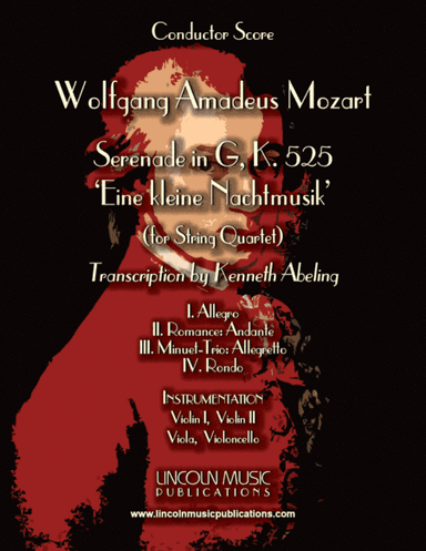 Mozart - Serenade in G, 'Eine kleine Nachtmusik' (for String Quartet) (arr. Kenneth Abeling)