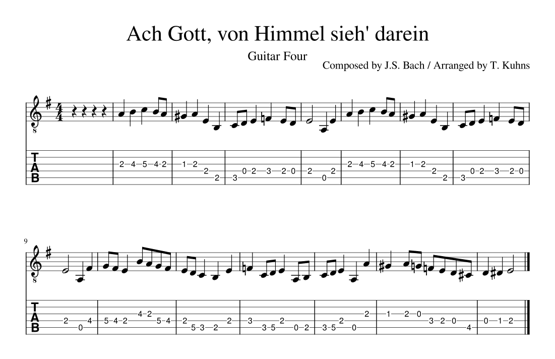 Ach Gott, von Himmel sieh' darein (arr. Terry Kuhns)