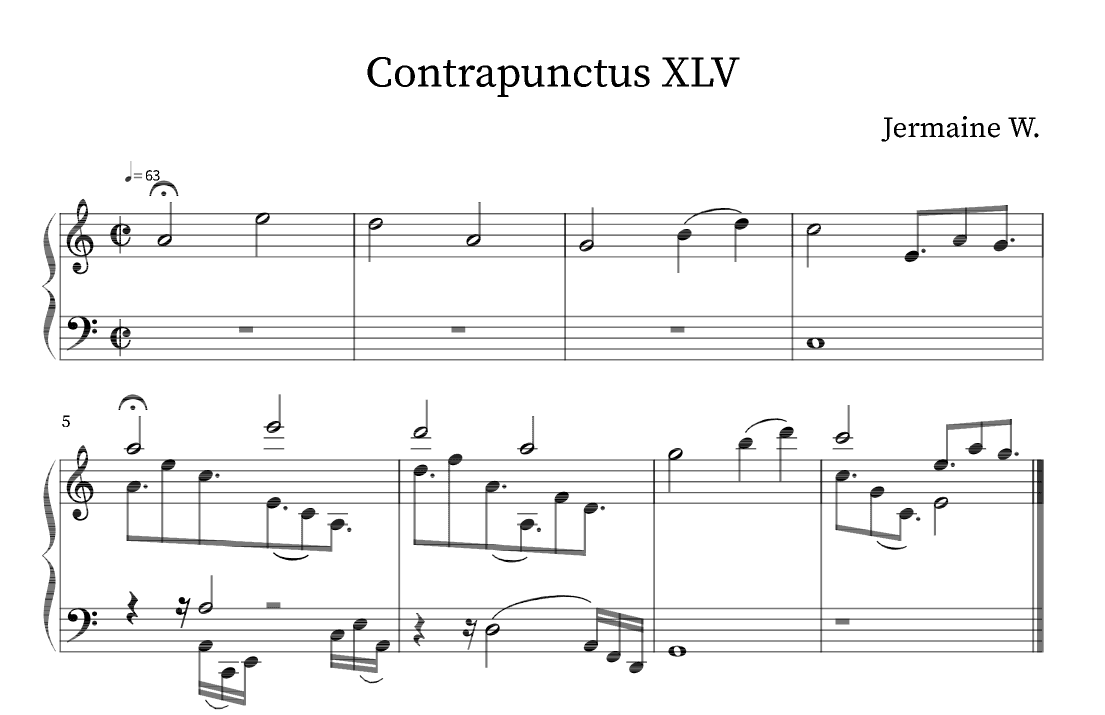 Contrapunctus XLV