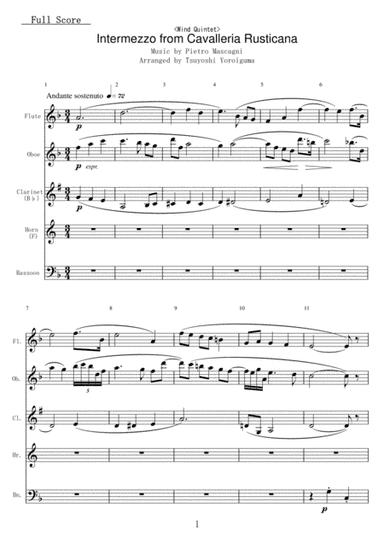Intermezzo from Cavalleria Rusticana (arr. Tsuyoshi Yoroiguma)