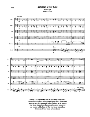 Saturday In The Park (arr. Tim Olt)
