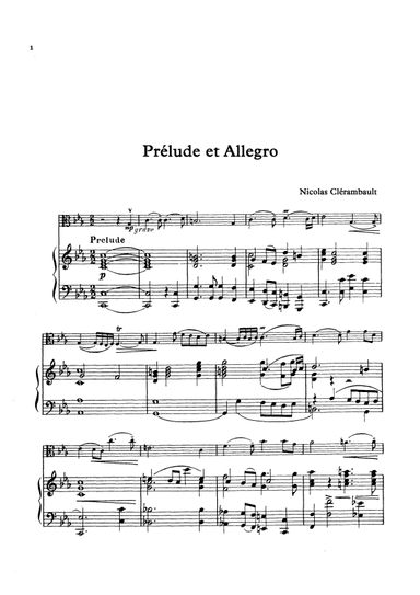 Preludium and Allegro (arr. Unknown)