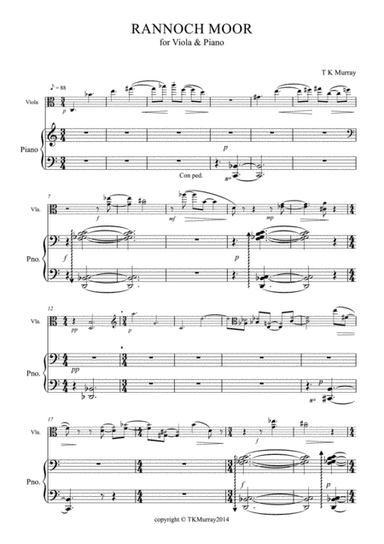 Murray - Rannoch Moor - Viola & Piano