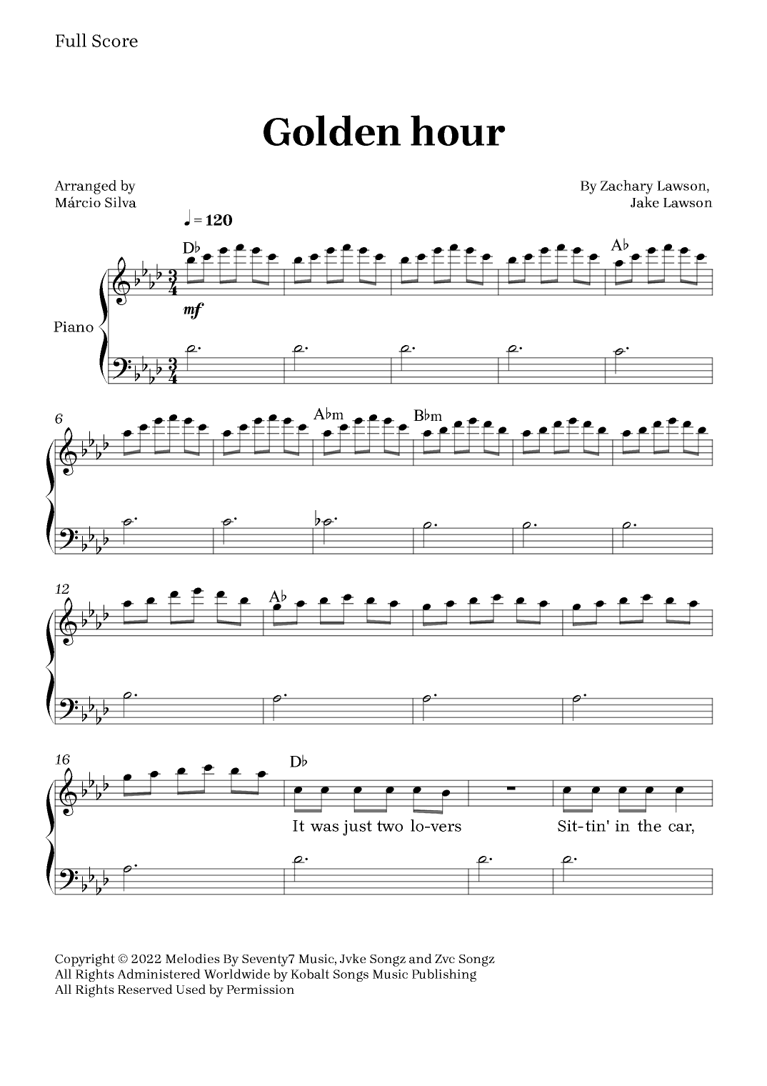 Golden Hour (arr. Márcio Silva)