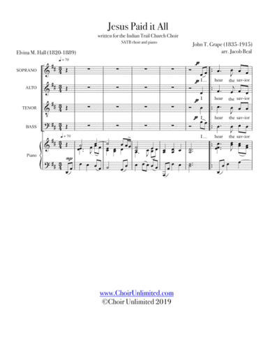 Jesus Paid it All (arr. ChoirUnlimited)