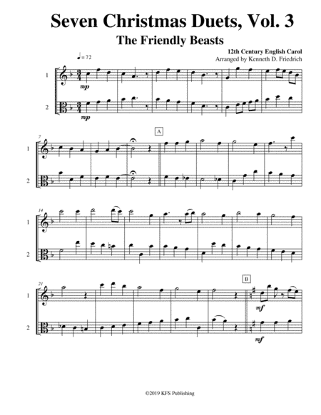 Seven Christmas Duets, Vol. 3 (arr. Kenneth D. Friedrich)