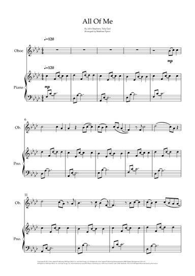 All Of Me (arr. Matthew pyeon)