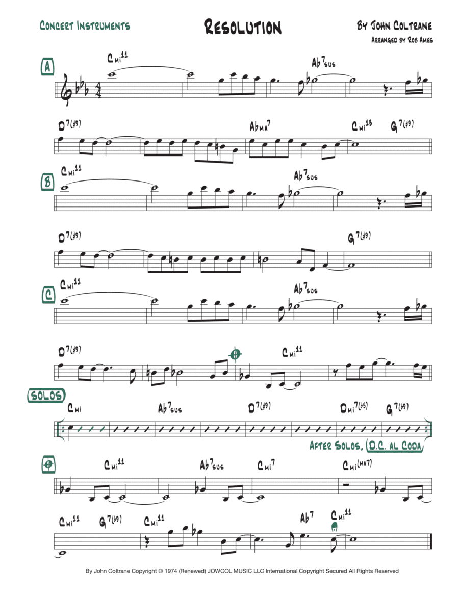 Resolution (arr. Rob Ames)