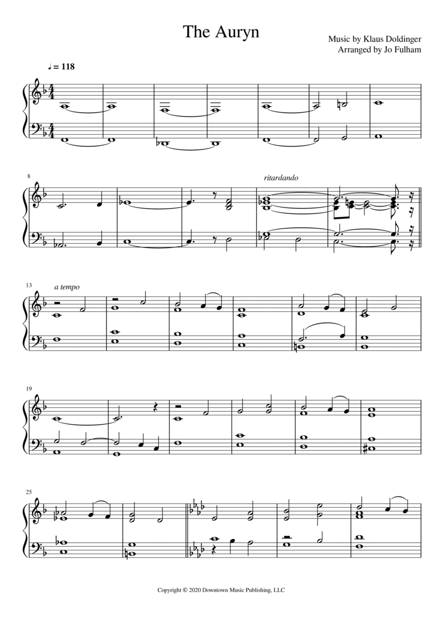 The Auryn (arr. Jo Fulham)