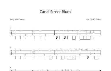 Canal Street Blues (arr. Bettina Schipp)