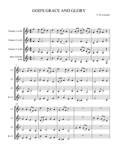 God's Grace and Glory (arr. theupperstaff.com)