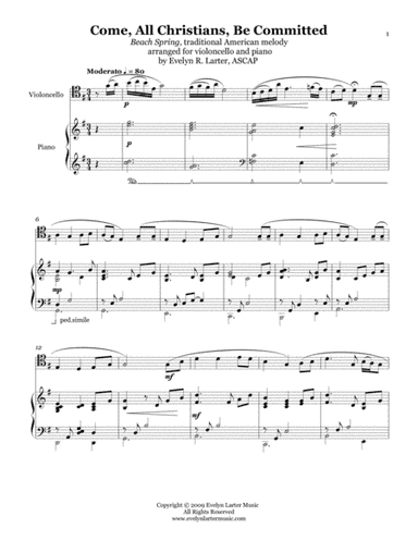 Come, All Christians, Be Committed (arr. Evelyn Larter Music)