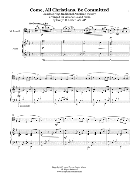 Come, All Christians, Be Committed (arr. Evelyn Larter Music)