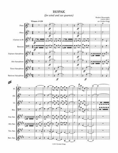 Hopak (for wind and sax quartets) (arr. Jordan Grigg)