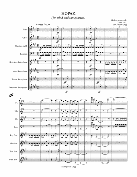 Hopak (for wind and sax quartets) (arr. Jordan Grigg)