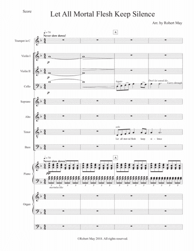 Let All Mortal Flesh Keep Silence (arr. Robert May)