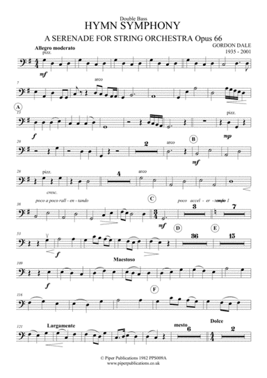 GORDON DALE HYMN SYMPHONY DOUBLE BASS PART