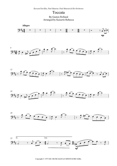 Toccata (arr. Kaiserin Rebecca)