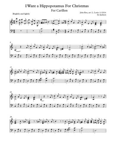 I Want A Hippopotamus For Christmas (Hippo The Hero) (arr. Lisa Lonie)