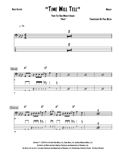 Time Will Tell (arr. Accubass)