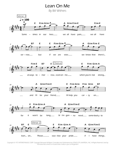 Lean On Me (arr. Ygor Nunes)