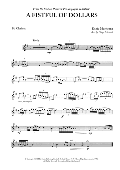A Fistful Of Dollars (arr. Diego Marani)
