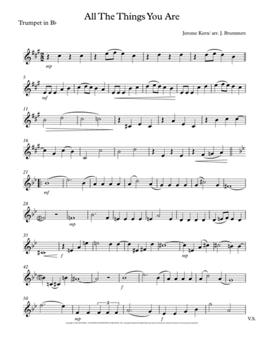 All The Things You Are (arr. Jennifer Brummett)