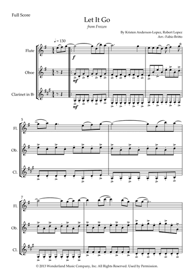 Let It Go (arr. Fabio Britto)