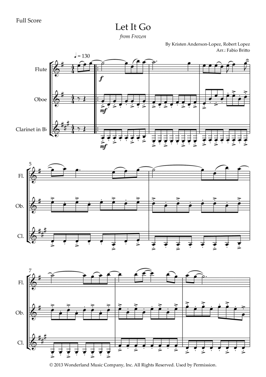 Let It Go (arr. Fabio Britto)