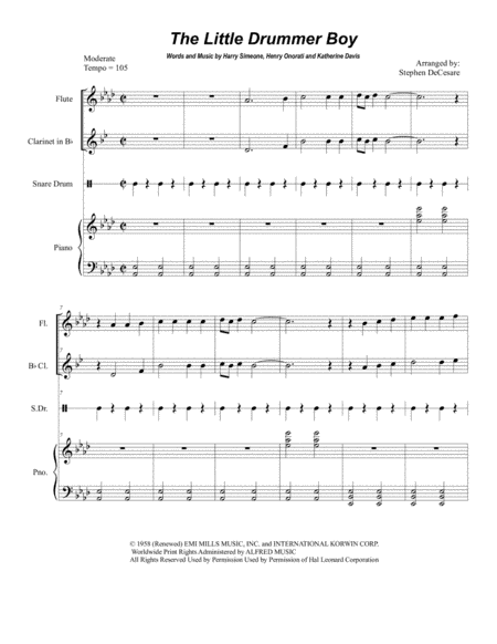 The Little Drummer Boy (arr. Stephen DeCesare)