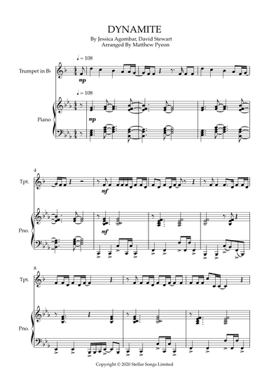 Dynamite (arr. Matthew pyeon)