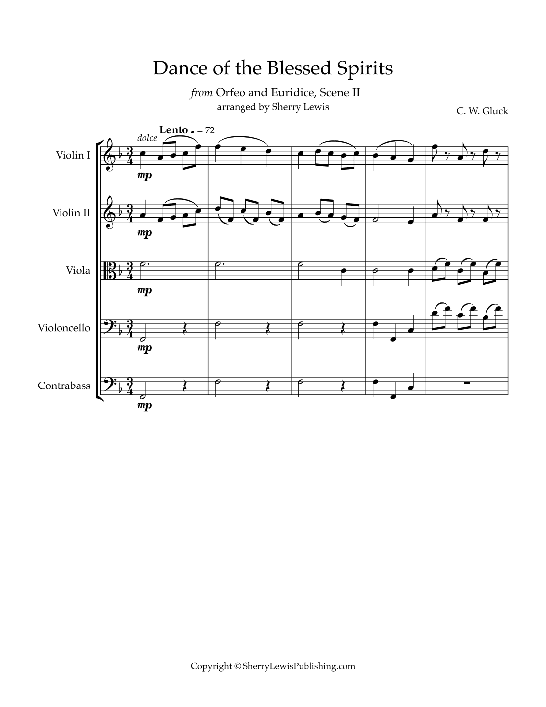 Dance of the Blessed Spirits (arr. Sherry Lewis)