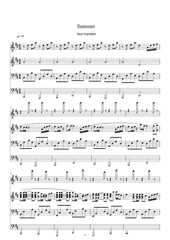 Summer (arr. Joe Hisaishi)