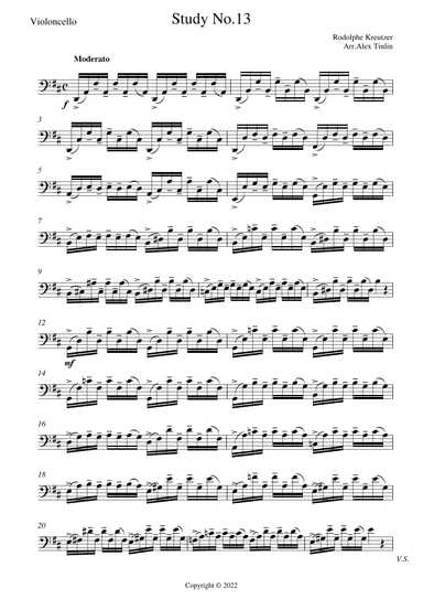 Study No.13 (arr. Alex Tinlin)