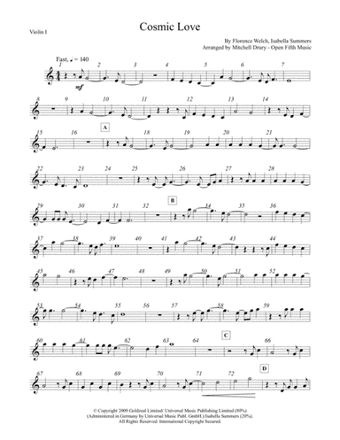 Cosmic Love (arr. Mitchell Drury)