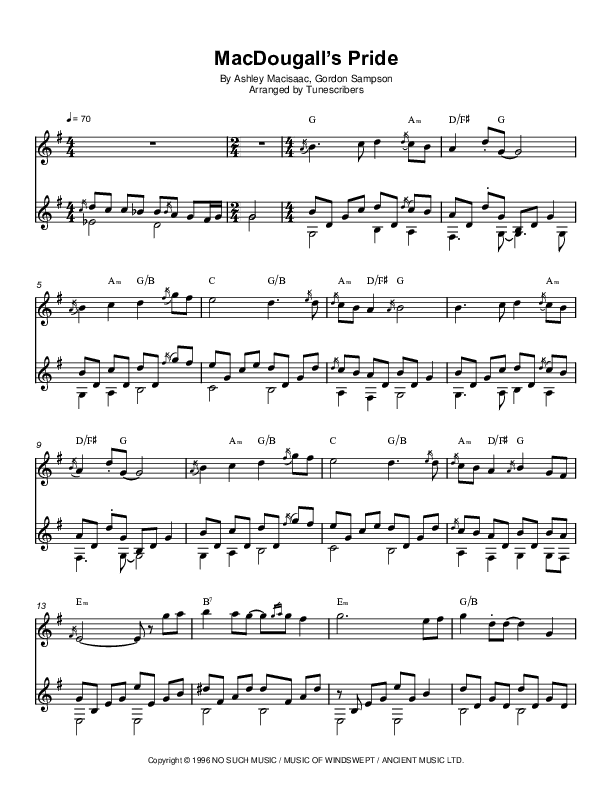 MacDougall's Pride (arr. Tunescribers)