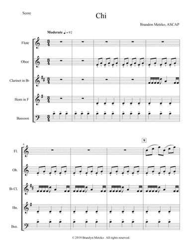 Chi for Woodwind Quintet